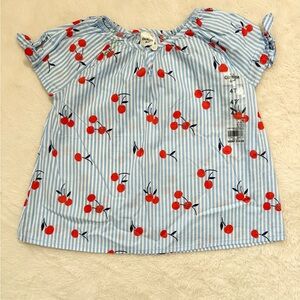 OshKosh B'gosh Striped Cherry Kids Blouse